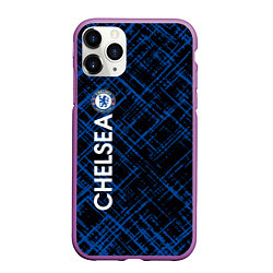 Чехол iPhone 11 Pro матовый Челси footbal club, цвет: 3D-фиолетовый