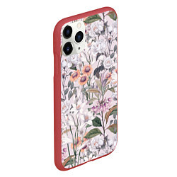 Чехол iPhone 11 Pro матовый Цветы Эхинацеи, цвет: 3D-красный — фото 2