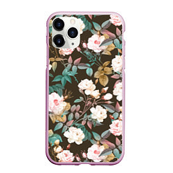 Чехол iPhone 11 Pro матовый Цветы Розы Садовые, цвет: 3D-розовый
