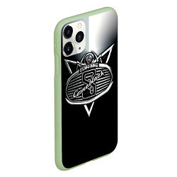 Чехол iPhone 11 Pro матовый Comeblack - Scorpions, цвет: 3D-салатовый — фото 2