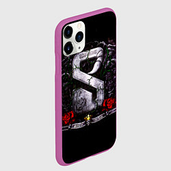 Чехол iPhone 11 Pro матовый Sting in the Tail - Scorpions, цвет: 3D-фиолетовый — фото 2