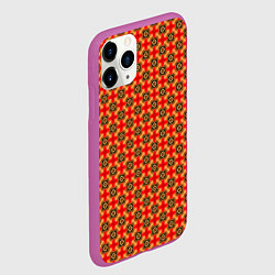Чехол iPhone 11 Pro матовый COLOR PATTERNED BACKGROUND, цвет: 3D-фиолетовый — фото 2
