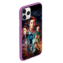 Чехол iPhone 11 Pro матовый ОЧЕНЬ СТРАННЫЕ ДЕЛА 4 STRANGER THINGS 4, цвет: 3D-фиолетовый — фото 2