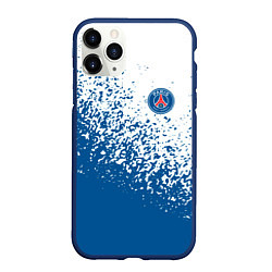 Чехол iPhone 11 Pro матовый Psg синие брызги, цвет: 3D-тёмно-синий