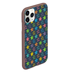 Чехол iPhone 11 Pro матовый Море звезд, цвет: 3D-коричневый — фото 2