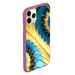 Чехол iPhone 11 Pro матовый Двойная авангардная спираль Double avant-garde spi, цвет: 3D-фиолетовый — фото 2