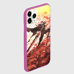 Чехол iPhone 11 Pro матовый BERSERK ГАТС РУНА спина, цвет: 3D-фиолетовый — фото 2