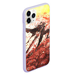 Чехол iPhone 11 Pro матовый BERSERK ГАТС РУНА спина, цвет: 3D-светло-сиреневый — фото 2