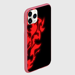 Чехол iPhone 11 Pro матовый КРАСНЫЙ ЩИТ ПРОКЛЯТЫЙ, цвет: 3D-малиновый — фото 2