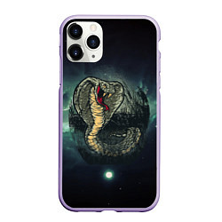 Чехол iPhone 11 Pro матовый Большая ядовитая змея