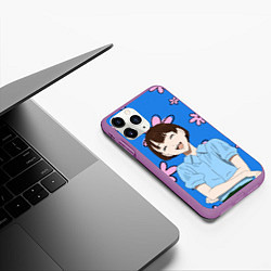 Чехол iPhone 11 Pro матовый Nozomi Sonny boy, цвет: 3D-фиолетовый — фото 2