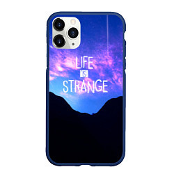 Чехол iPhone 11 Pro матовый Life Is Strange - абстракция, цвет: 3D-тёмно-синий