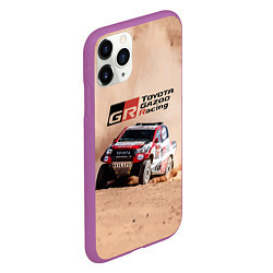 Чехол iPhone 11 Pro матовый Toyota Gazoo Racing Desert Rally, цвет: 3D-фиолетовый — фото 2