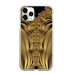 Чехол iPhone 11 Pro матовый Песчаный охотник Фрактал Абстракция, цвет: 3D-белый