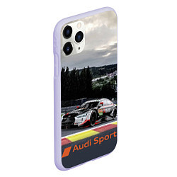 Чехол iPhone 11 Pro матовый Audi Sport Racing team Ауди Спорт Гоночная команда, цвет: 3D-светло-сиреневый — фото 2
