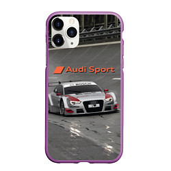 Чехол iPhone 11 Pro матовый Audi Sport Racing Team Short Track Car Racing Авто, цвет: 3D-фиолетовый