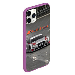 Чехол iPhone 11 Pro матовый Audi Sport Racing Team Short Track Car Racing Авто, цвет: 3D-фиолетовый — фото 2