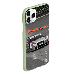 Чехол iPhone 11 Pro матовый Audi Sport Racing Team Short Track Car Racing Авто, цвет: 3D-салатовый — фото 2