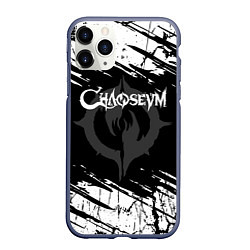 Чехол iPhone 11 Pro матовый Chaoseum Logo Grunge