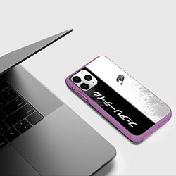 Чехол iPhone 11 Pro матовый FAIRY TAIL BLACK AND WHITE LOGO, цвет: 3D-фиолетовый — фото 2