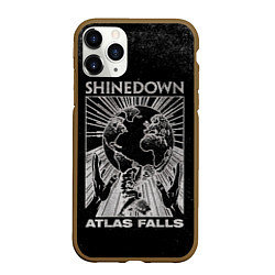 Чехол iPhone 11 Pro матовый Atlas Falls - Shinedown, цвет: 3D-коричневый