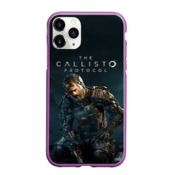 Чехол iPhone 11 Pro матовый Джейкоб Ли The Callisto Protocol, цвет: 3D-фиолетовый