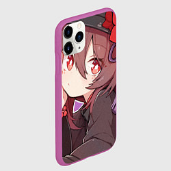 Чехол iPhone 11 Pro матовый Ху Тао Genshin Impact Аниме, цвет: 3D-фиолетовый — фото 2