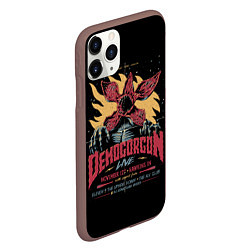 Чехол iPhone 11 Pro матовый Stranger Things Demogorgon, цвет: 3D-коричневый — фото 2