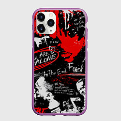 Чехол iPhone 11 Pro матовый XXXTENTACION YOU ARE NOT ALONE, цвет: 3D-фиолетовый