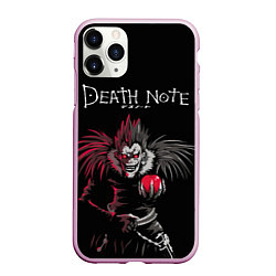 Чехол iPhone 11 Pro матовый Тетрадь смерти Ryuk, цвет: 3D-розовый