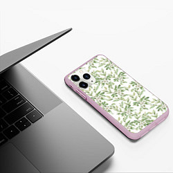 Чехол iPhone 11 Pro матовый Цветы Магнолии, цвет: 3D-розовый — фото 2