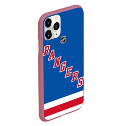 Чехол iPhone 11 Pro матовый Артемий Панарин Rangers, цвет: 3D-малиновый — фото 2