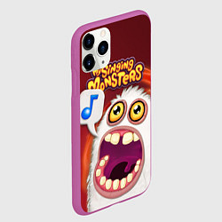 Чехол iPhone 11 Pro матовый My singing monster, цвет: 3D-фиолетовый — фото 2