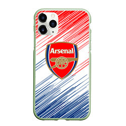 Чехол iPhone 11 Pro матовый Арсенал arsenal logo, цвет: 3D-салатовый