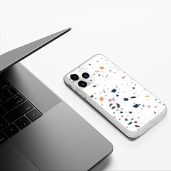 Чехол iPhone 11 Pro матовый TERRAZZO Theme, цвет: 3D-белый — фото 2