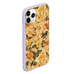 Чехол iPhone 11 Pro матовый Цветы Летний Закат, цвет: 3D-светло-сиреневый — фото 2