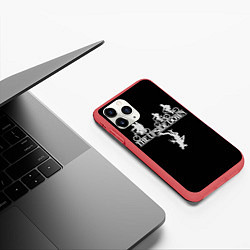 Чехол iPhone 11 Pro матовый Stranger Things The Upside Down, цвет: 3D-красный — фото 2