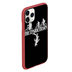 Чехол iPhone 11 Pro матовый Stranger Things The Upside Down, цвет: 3D-красный — фото 2