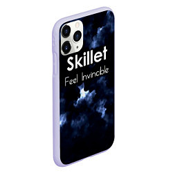 Чехол iPhone 11 Pro матовый Feel Invincible - Skillet, цвет: 3D-светло-сиреневый — фото 2