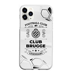 Чехол iPhone 11 Pro матовый Club Brugge Football Club Number 1 Legendary, цвет: 3D-белый