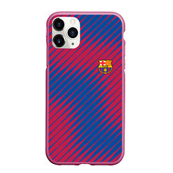 Чехол iPhone 11 Pro матовый Fc barcelona барселона fc абстракция, цвет: 3D-малиновый