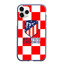 Чехол iPhone 11 Pro матовый Atletico madrid кубики