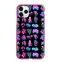 Чехол iPhone 11 Pro матовый NEON MUSHROOMS