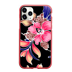 Чехол iPhone 11 Pro матовый Сон в летнюю ночь Beautiful flower, цвет: 3D-красный