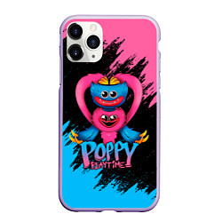 Чехол iPhone 11 Pro матовый GAME POPPY PLAYTIME HAGGY WAGGY AND KISSY MISSY, цвет: 3D-светло-сиреневый