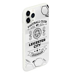 Чехол iPhone 11 Pro матовый Leicester City Football Club Number 1 Legendary, цвет: 3D-белый — фото 2