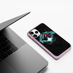 Чехол iPhone 11 Pro матовый More Monsters and Sprites - Skrillex, цвет: 3D-розовый — фото 2