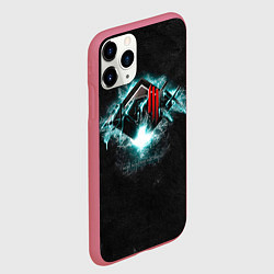 Чехол iPhone 11 Pro матовый More Monsters and Sprites - Skrillex, цвет: 3D-малиновый — фото 2