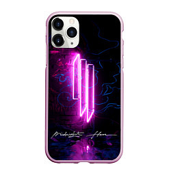 Чехол iPhone 11 Pro матовый Skrillex - Midnight Hour Remixes, цвет: 3D-розовый