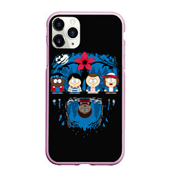 Чехол iPhone 11 Pro матовый Stranger Things South Park